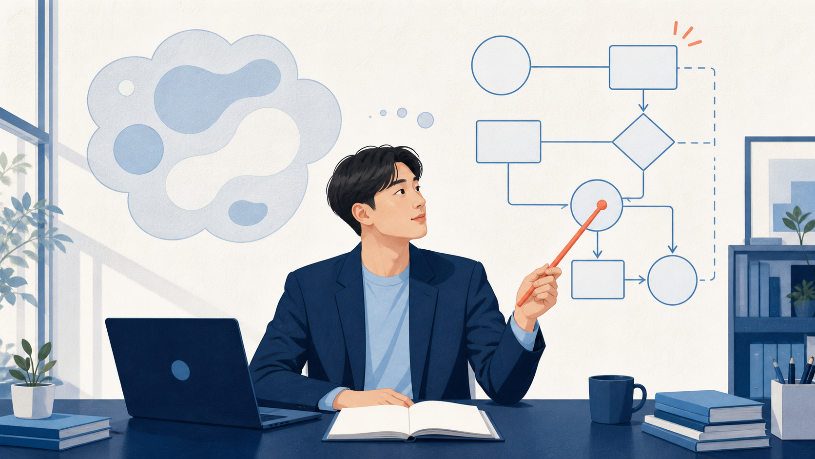 막연한 희망을 구체적인 역할과 행동으로 바꾸는 일러스트