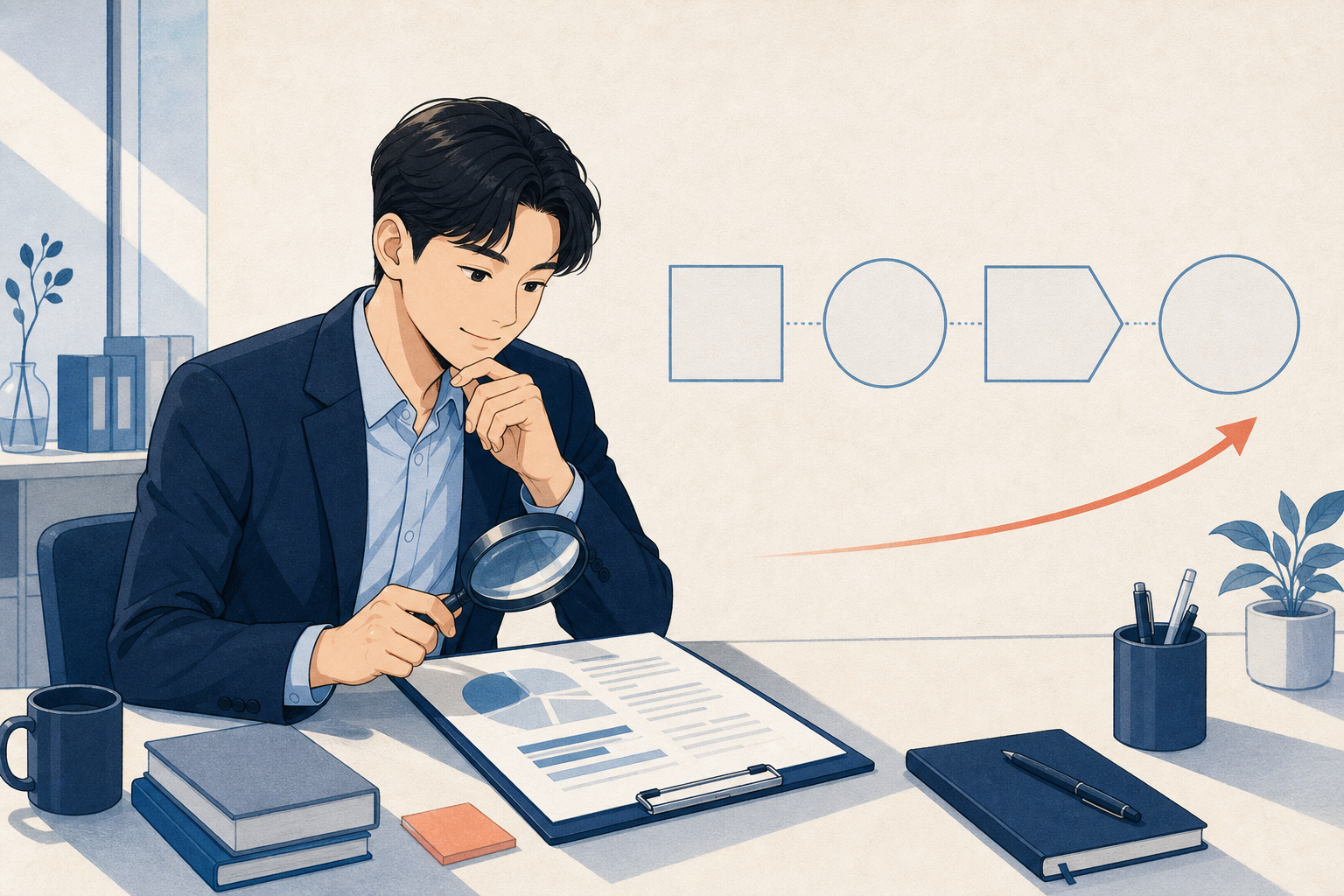협업 경험을 상황부터 변화까지 점검하는 장면